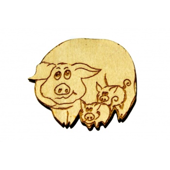 Magnet "Pig family"