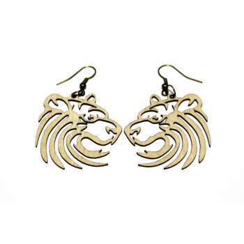 Earrings "Lion" KÕ55 Thin