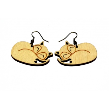 Earrings "Sleeping fox" KÕ57