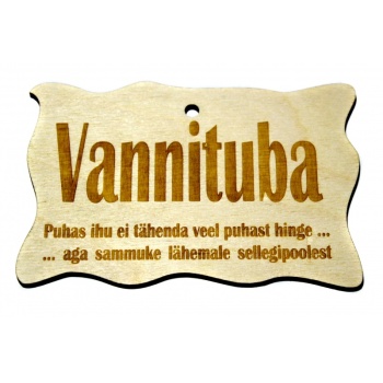 Silt "Vannituba. Puhas ihu..." VS23