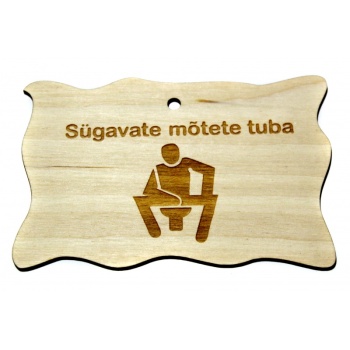 Plywood sign "Sügavate mõtete tuba" Small VS21