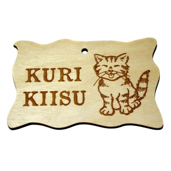 Plywood sign "Angry kitty" Small VS13