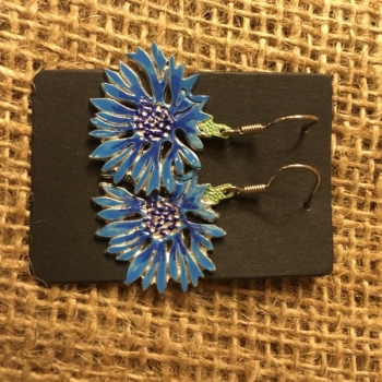 Earrings Cornflower