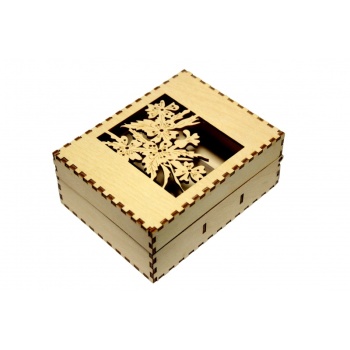 Business card box "Flowers" KK44