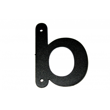 Metal letter ''b'' Met täht b