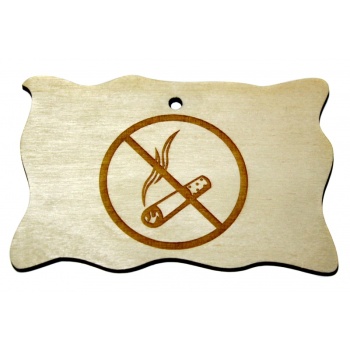 Plywood sign "No smoking" Small VS40