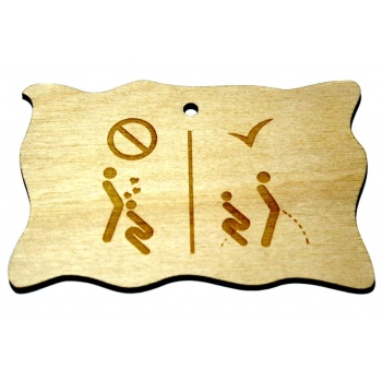 Plywood sign "Keelatud/Lubatud" Small VS32