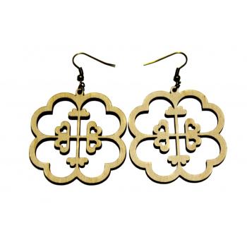 Earrings "Flower with hearts" KÕ63