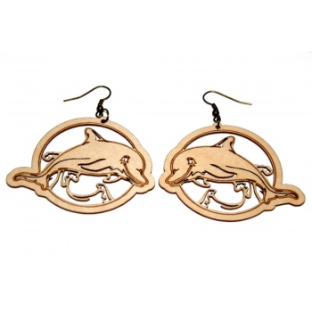 Earrings "Dolphin" KÕ79 Thin