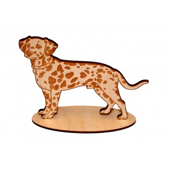 Dalmatian on a base