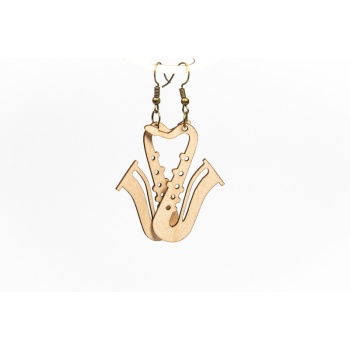 Earrings "Saxophone" KÕ107 Thin