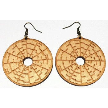 Earrings "Stripes in a circle"