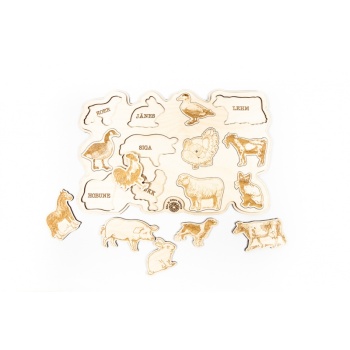 Puzzle with pets anim LA30