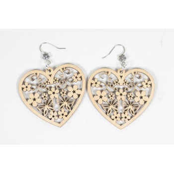 Earrings Heart with butterflies KÕ123