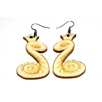 Earrings "Snake king"