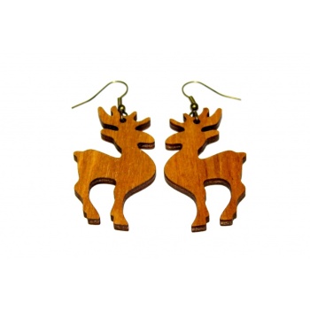 Earrings "Moose" Ebonized