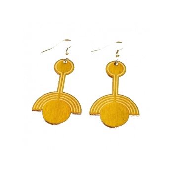Earrings "Crop circle"