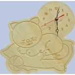 Clock "Sleeping cat"