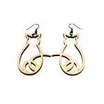 Earrings "Cat from behind" KÕ22