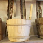 Wooden bucket 2 L