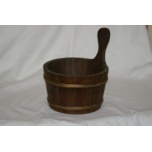 Tarred water bucket for sauna 4l