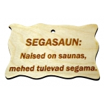 Plywood sign "Segasaun:..." Small VS19