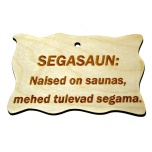 Plywood sign "Segasaun:..." Small VS19