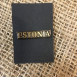 Rinnamärk Estonia (metallist)