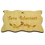 Plywood sign "Tere tulemast" Small VS41