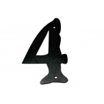 Metal number "4" Met nr 4