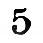 Metal number "5" Met nr 5