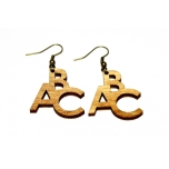 Earrings "ABC" Ebonized