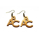 Earrings "ABC" Ebonized