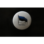 Magnet round Estonian flag