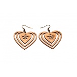 Earrings "Heart with flower" KÕ80