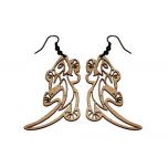 Earrings "Gecko" KÕ83 Thin