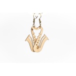 Earrings "Saxophone" KÕ107 Thin