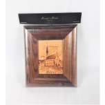 Picture of Tallinn in a leather wooden frame