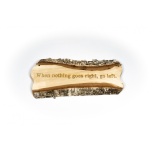 Unedged board sign "When nothing..." SL44