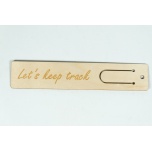 Bookmark "Let's keep track" JH53