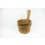 Tarred water bucket for sauna 2l