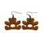 Earrings "Teddy bear" KÕ26 Ebonized