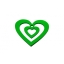 Bookmark ''Green heart''