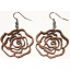 Earrings "Rose" Medium KÕ01 Ebonized