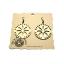 Earrings "Flower in a circle"