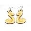 Earrings "Snake king"