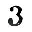 Metal number ''3'' Met nr 3