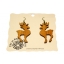 Earrings "Moose" Ebonized
