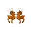 Earrings "Moose" Ebonized
