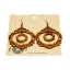 Earrings "Two-piece ornament" KÕ19 Ebonized